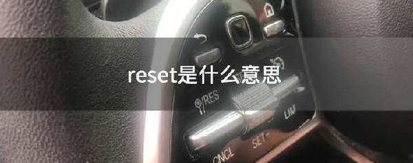 reset是什么意思