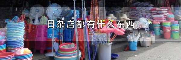 日杂店都有什么东西