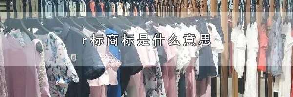 r标商标是什么意思