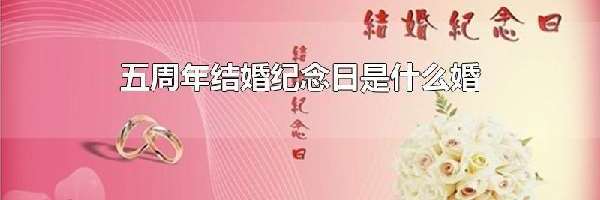 五周年结婚纪念日是什么婚