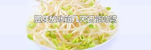 豆芽放冰箱几天还能吃吗