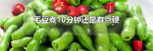 毛豆煮10分钟还是有点硬