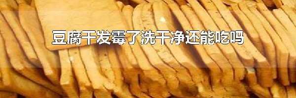 豆腐干发霉了洗干净还能吃吗