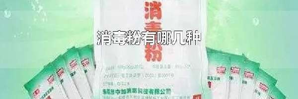 消毒粉有哪几种