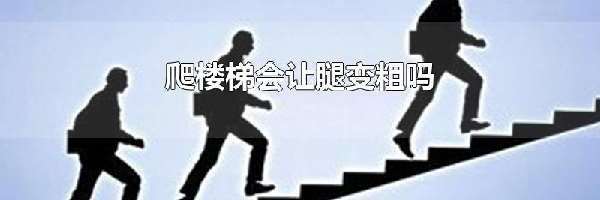 爬楼梯会让腿变粗吗