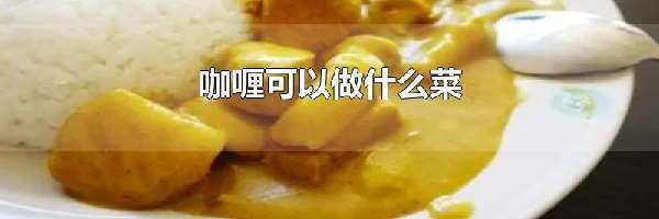 咖喱可以做什么菜