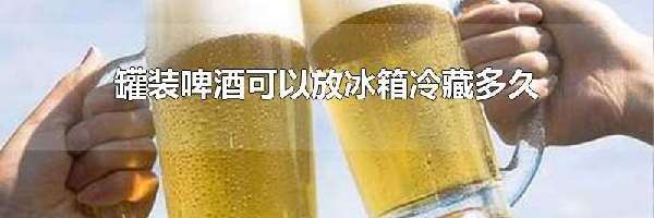 罐装啤酒可以放冰箱冷藏多久