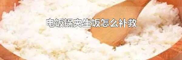 电饭锅夹生饭怎么补救