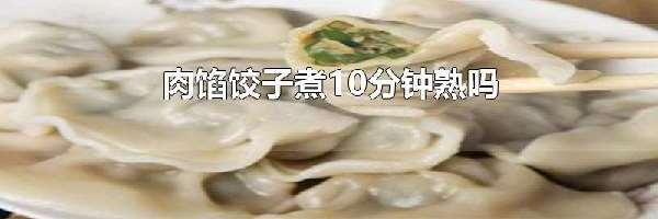 肉馅饺子煮10分钟熟吗