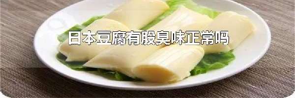 日本豆腐有股臭味正常吗