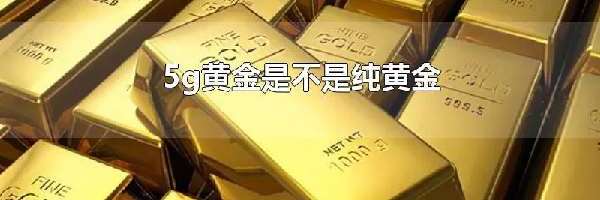 5g黄金是不是纯黄金