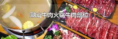 潮汕牛肉火锅牛肉部位