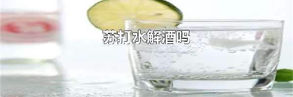 苏打水解酒吗