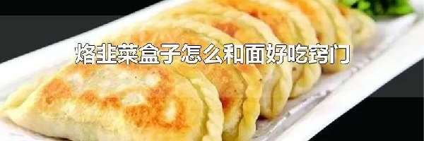 烙韭菜盒子怎么和面好吃窍门