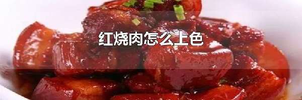 红烧肉怎么上色