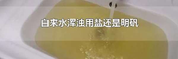 自来水浑浊用盐还是明矾