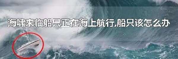 海啸来临船只正在海上航行,船只该怎么办