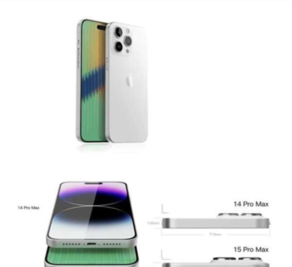 iphone15promax渲染图 超高颜值!买就完事了!