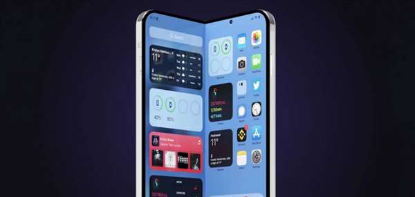 苹果折叠屏版iPhone渲染图抢先看：相机完全不凸起 屏幕无折痕