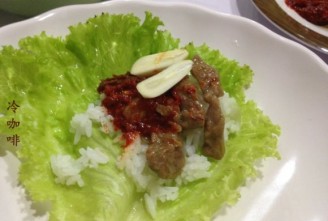 韩式牛肉菜包饭