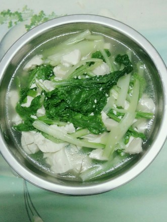 小白菜豆腐汤